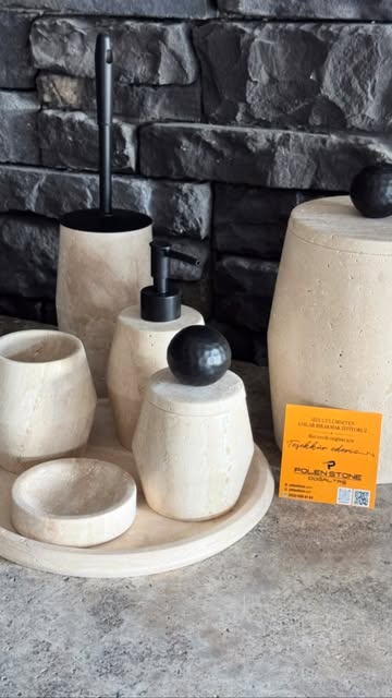 Polen Stone Unveils Exclusive 7-Piece Bathroom Set Featuring Natural Travertine
