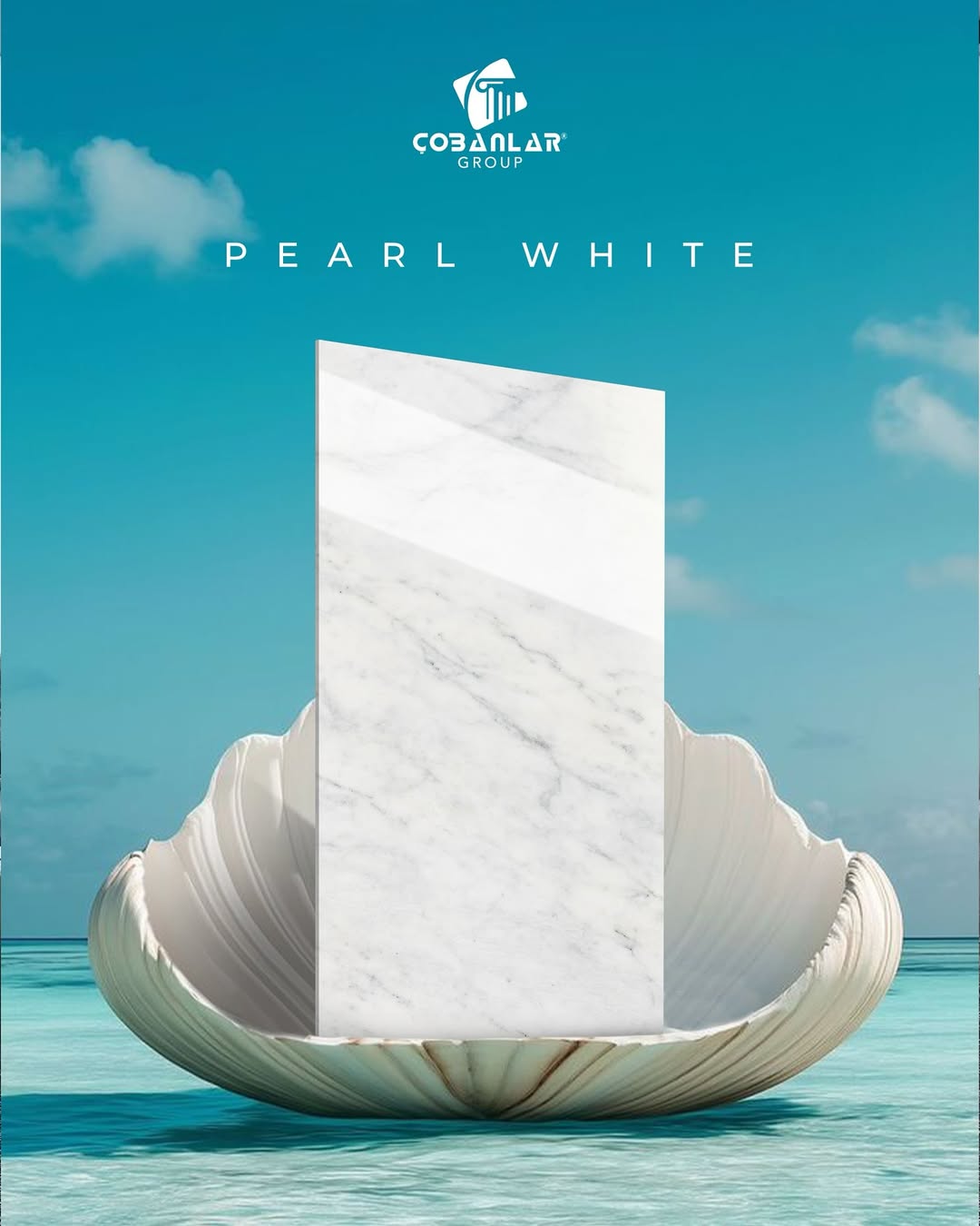 Çobanlar Group Showcases Pearl White Marble, a Natural Stone of Exquisite Beauty